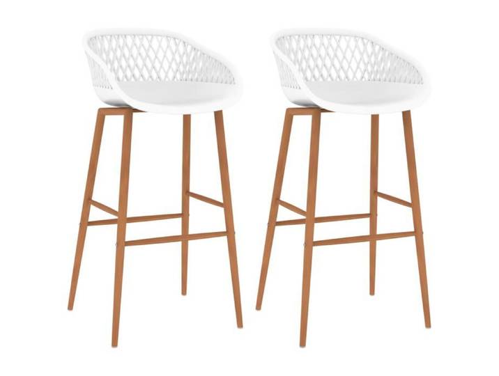 SALE 2026  Tabouret/Chaise de bar Blanc - Chaises de bar lot de 2 blanc PRO743398350