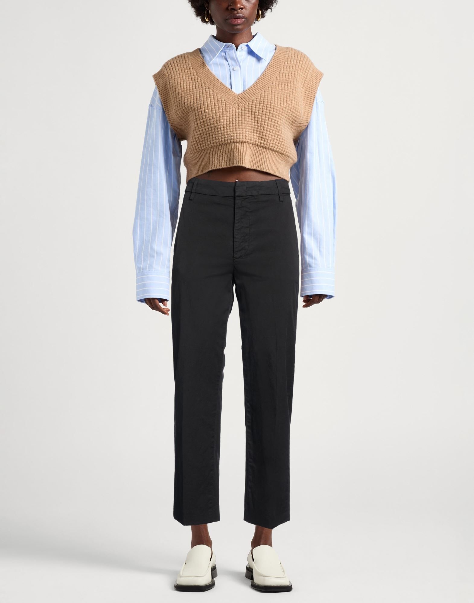 Dondup Pantalones Mujer Negro 27 Mujer
