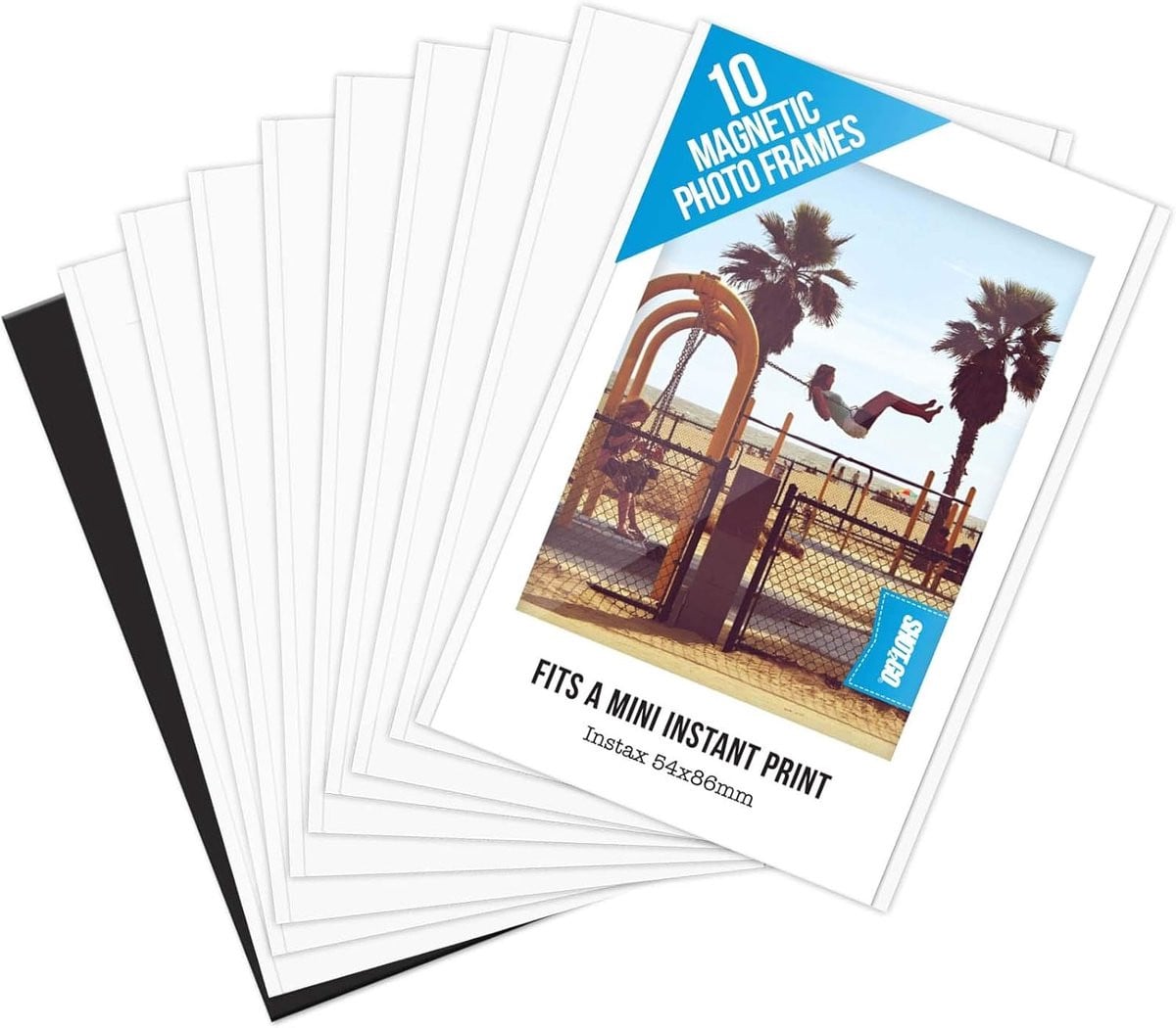 Magnetische fotolijstjes voor koelkast - 10 stuks mini instant foto's