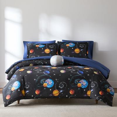 Lush Decor Mysterious Universe Black/Navy Comforter Set