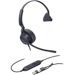 Yealink UH42 Mono Teams USB-C/A (Kabelgebunden, USB-A, USB-C, Microsoft Teams), Office Headset, Schwarz
