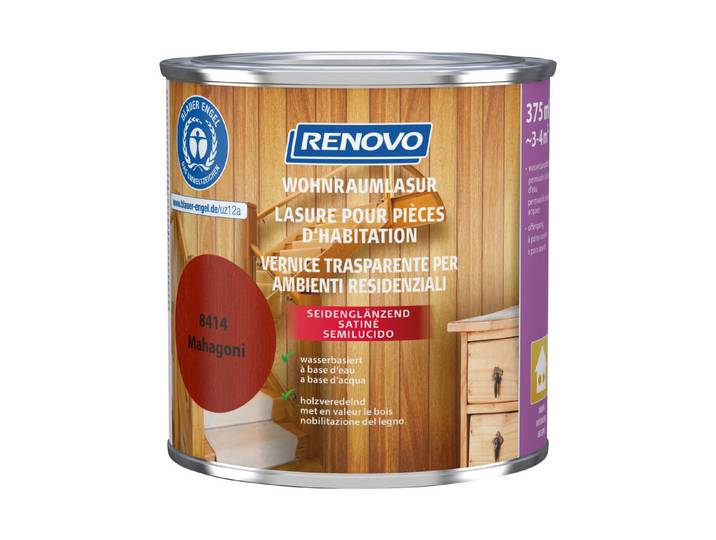 Renovo Wohnraumlasur Mahagoni 0.375 l Seidenglanz
