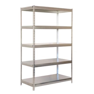 SimonRack Industrieregal, 2000x1200x600 mm, 300 kg am Biegepunkt, 5 Metallböden, Garagenregal, Verzinkt- Bricoforte