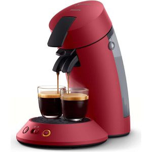 Philips Kaffeepadmaschine Senseo Original Plus, CSA210/90, 1450 Watt, 0,7 Liter, mattrot