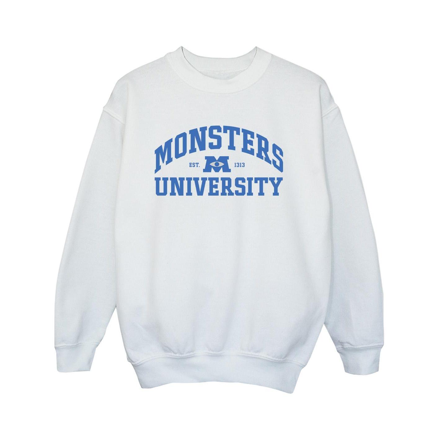 Disney Jongens Monsters University Logo Sweatshirt (Wit)