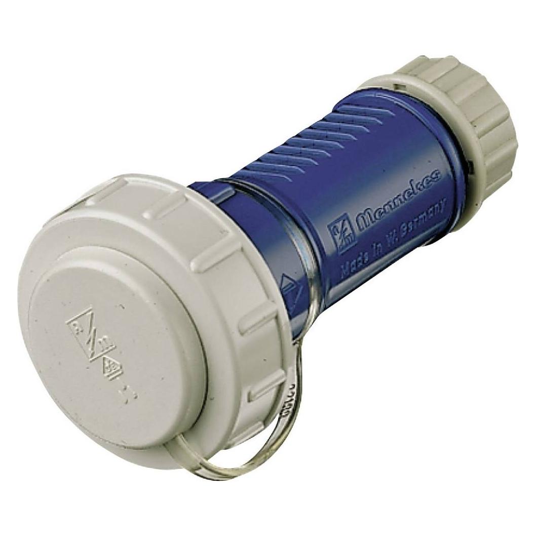 Mennekes 16A2P+E 230V 10833 Schuko-Kupplung DWD blau mit Deckel (10833)