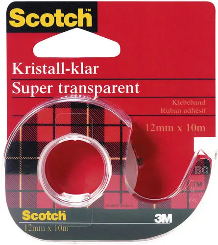 3M 600H1210 Klebeband Scotch Crystal Clear 600 Transparent (L x B) 10m x 12mm