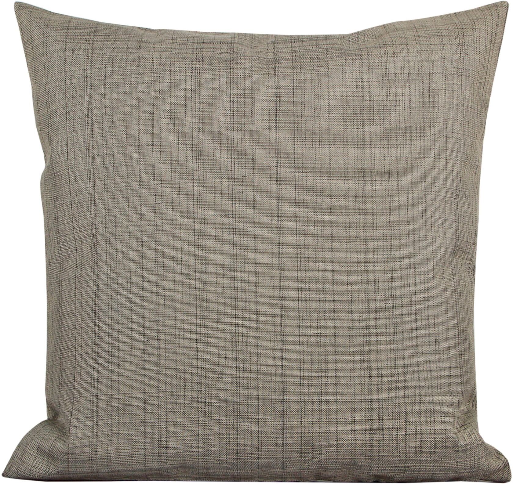 Dekokissen DELINDO LIFESTYLE "Samba" Gr. 1, grau (taupe, unifarben), B:40cm L:40cm, Obermaterial: 100% Polyester, Dekokissen_Sitzkissen_Kissenhüllen, Dekokissen, unifarben taupe, unifarben B/L: 40cm x 40cm, 1 Stk.