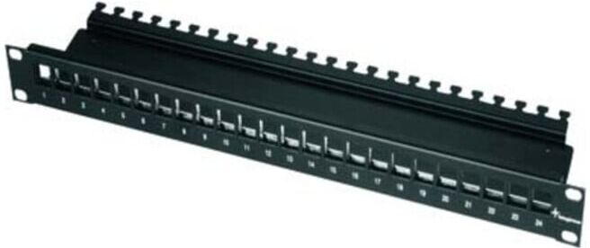 Telegärtner 19Z.AMJ Support modulaire 1U 24P vide noir AMJ-Mod 24PP/ub sw (100021497)