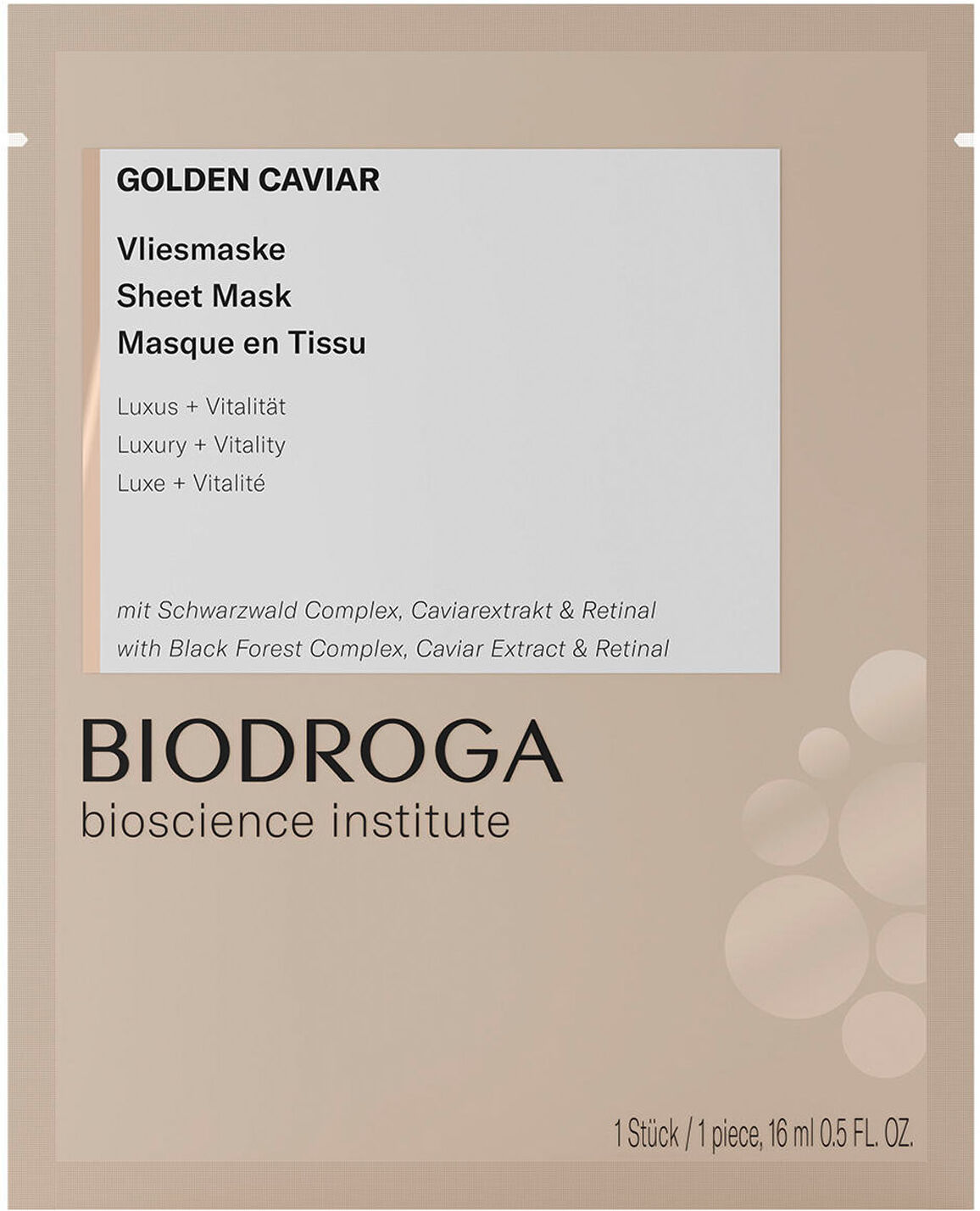 BIODROGA Golden Caviar Sheet Mask 16ml