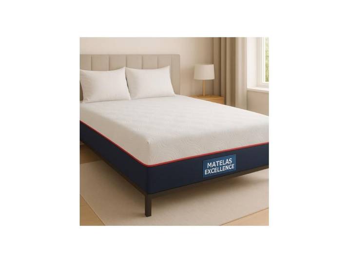 Matelas Excellence 25 cm 160x200 Mousse HR Haute Résilience Déhoussable Confort Premium Livraison Compressée - Excellence160x200