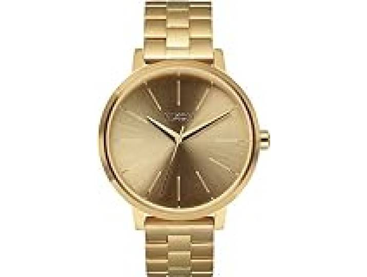 NIXON Montre Femme Quartz- Affichage Analogique Bracelet Acier Inoxydable Or et Cadran Or A099-502-00
