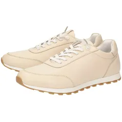 Sneaker SIOUX "Snejana-700", Damen, Gr. 37 (UK 4), beige, Obermaterial: 100% Lammnappaleder LANA. 100% Gummi rubber., Schuhe Sneaker
