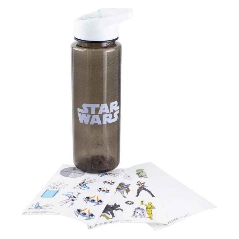 Paladone Products Paladone Star Wars Stickers Water Bottle, One Size, Multicolor (0.65 l) (PP9744SWV2)