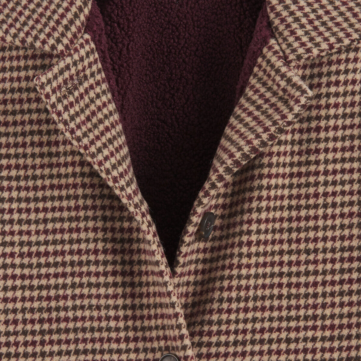 LA REDOUTE COLLECTIONS Manteau à carreaux, doublé polaire