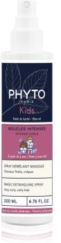 Phyto Kids Intense Curls Magic Detangling Spray spray para fácil penteado de cabelo para cabelos cacheados 200 ml. Kids Intense Curls Magic Detangling Spray