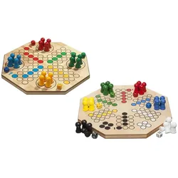 Philos Würfelspiel, maxi 4er + 6er (Deutsch, Englisch, Französisch, Italienisch, Schwedisch, 2 - 6 Spieler)