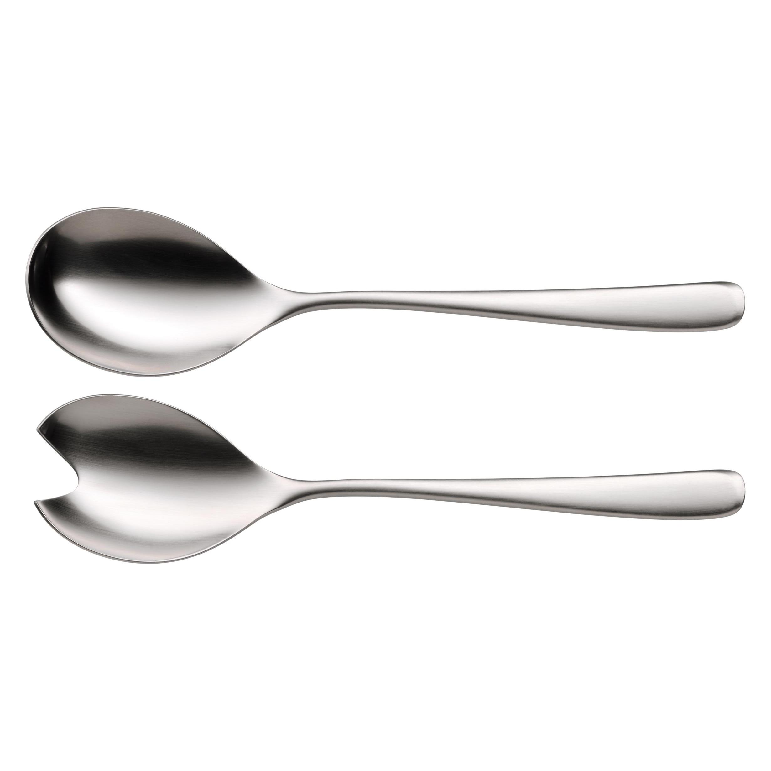 WMF Salatbesteck Servierbesteck 24,8cm Vision Edelstahl 18/10 matt (Salatbesteck) (12.7121.6330)