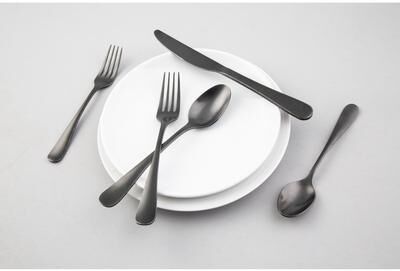 Cambridge Rhiannon Champagne Satin 20-Piece Flatware Set