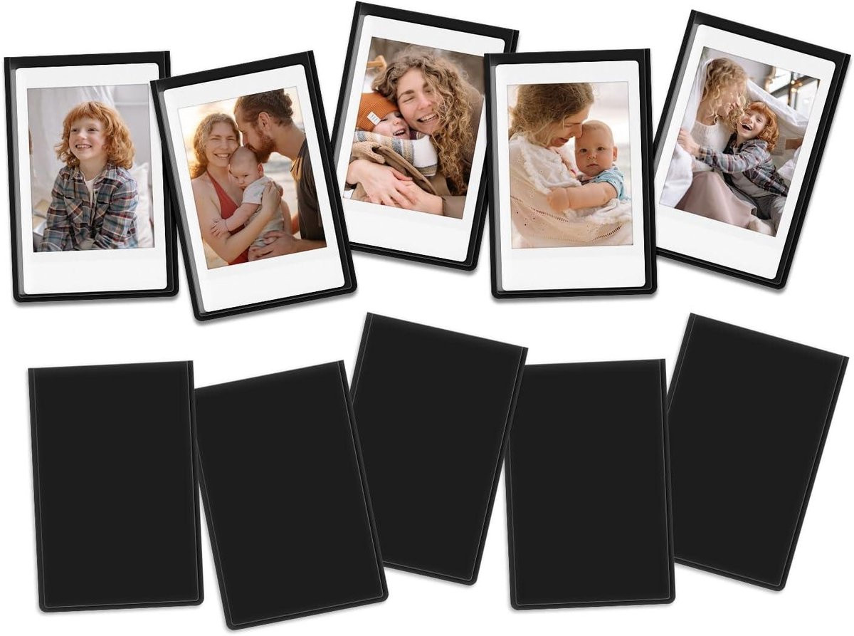 Magnetische fotolijsten voor op de koelkast, zwart, 2x3 inch