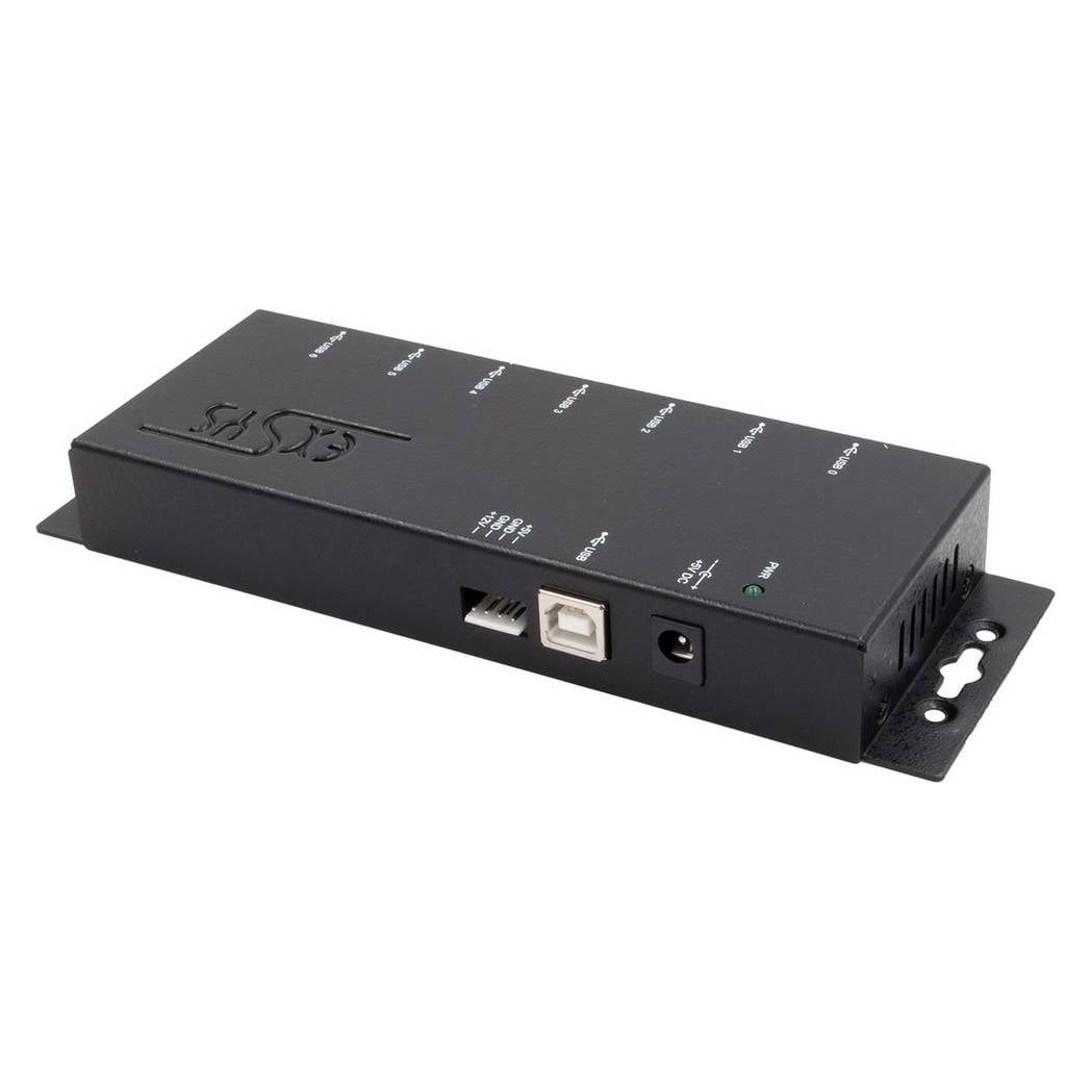 Exsys USB 2.0 HUB 7-Port inkl.Netzteil 5V/4A & 15KV ESDSchutz (USB-B, 7 Ports) (EX-1177-2S)