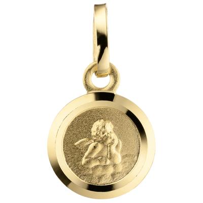 Engelanhänger JOBO "Anhänger Engel Schutzengel", gold (gelbgold 333), Schmuckanhänger, Damen, Gelbgold 333, 333 Gold