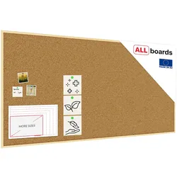 Allboards Pinnwand mit Naturholzrahmen 200x100cm