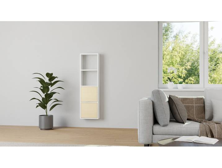Nischenregal mit Wandhalterung MDF Beschichtet MDF Weiß matt