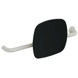 Hewi 801 Rückenstütze 801.51.9263R97 Wandabstand 150mm, Ausführung rechts, Lehne tiefschwarz, lichtgrau