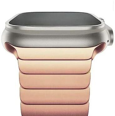 Uplift Essentials Titanium Edition Stainless Steel Bracelet For Apple Watch rosegold for Ultra 49mm