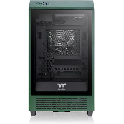 Thermaltake The Tower 200 Racing Green ITX Tower ohne Netzteil gruen