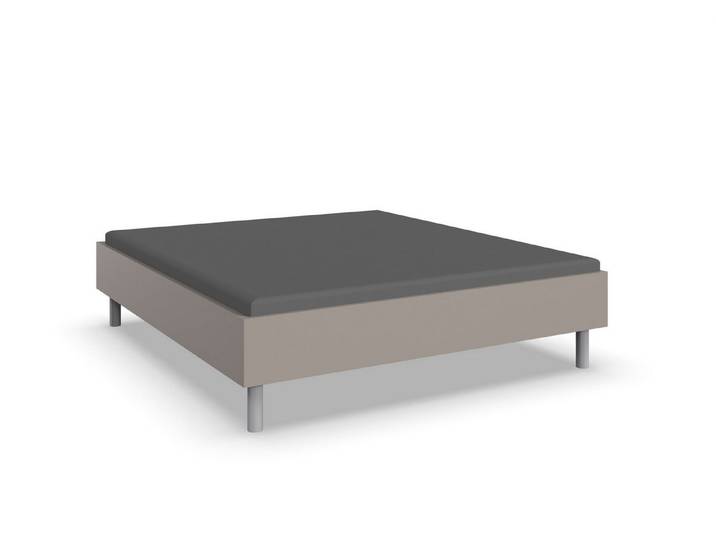 freiraum Bettgestell Easy Beds Comfort, Liegefläche 180x200cm, SAHARAGRAU - 189x46x210cm (BxHxT)