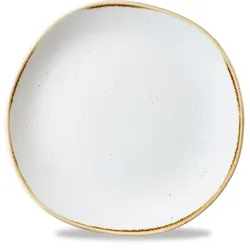 Churchill Stonecast Barley White Teller Flach Organi. 21cm