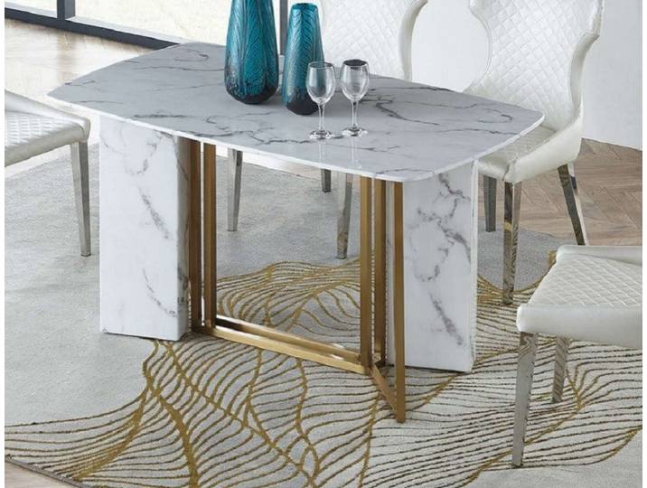 Xlmoebel Esstisch Luxuriöser Marmor Tisch im exklusiven Design für Wohn- und Esszimmer (Esstisch, 1-St., Esstisch), Hergestellt in Europa
