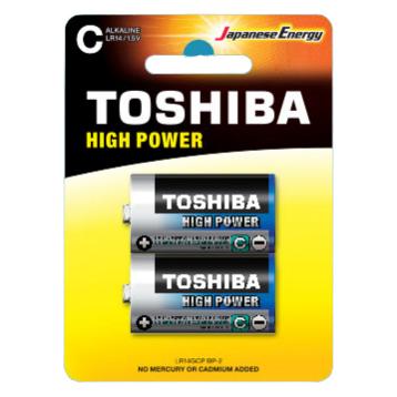 Toshiba LR14GCP BP-2 Haushaltsbatterie Einwegbatterie C Alkali (2 Stk., C) (LR14GCP BP-2)