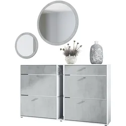 GARDEROBE Florence Beton Oxid Optik