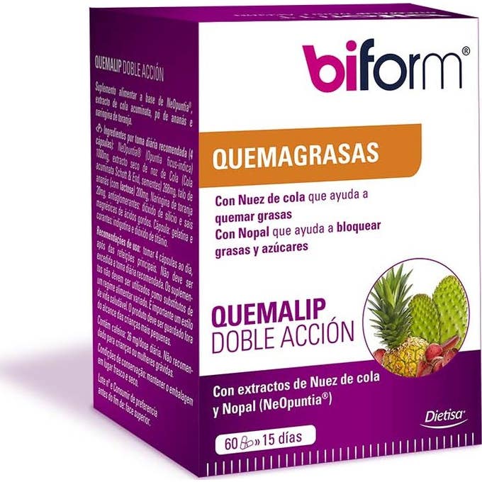 BIFORM Quemalip Doble Acción 60caps