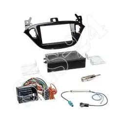 Radioeinbauset Radioblende OPEL Adam (S-D) / Corsa (E) + Quadlock Adapter + P...