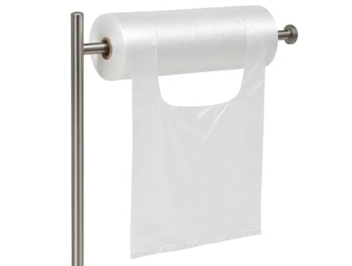 Knotenbeutel auf Rolle 22+12x48 cm Transparent 500 Tüten/Rolle lebensmittelecht Hemdchenbeutel für Obst und Gemüse (20 Rollen (10000 Tüten))