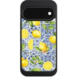 Nivocase Hülle für Google Pixel 11 Handyhülle NIVOcore Case Schwarz Griechenland Muster Zitrone (Google Pixel 11), Smartphone Hülle, Schwarz