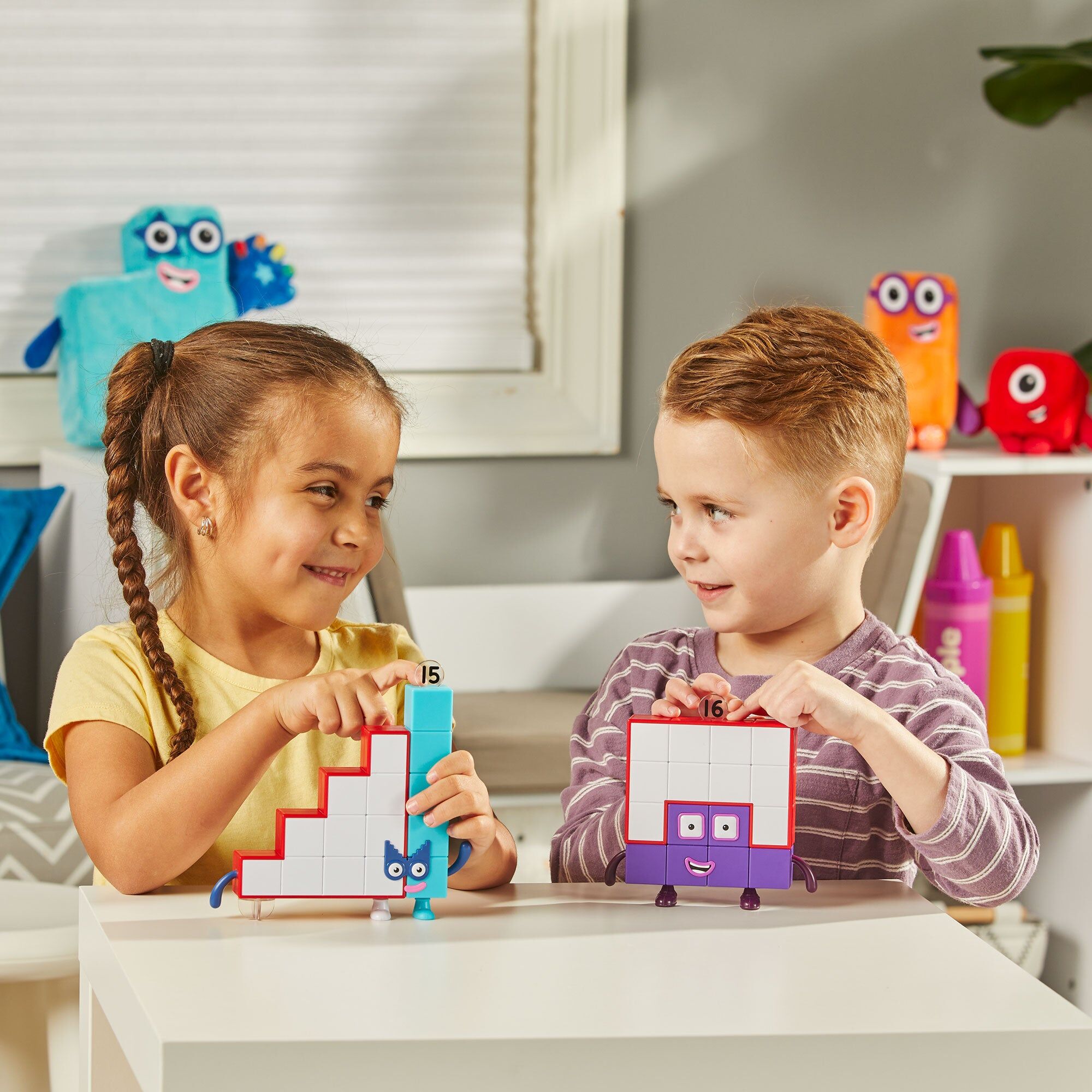 Numberblocks Friends Fifteen and Sixteen Figures - Official Learning Resources Toy - Ages 3 and Up - Early Learning Toy for Kids