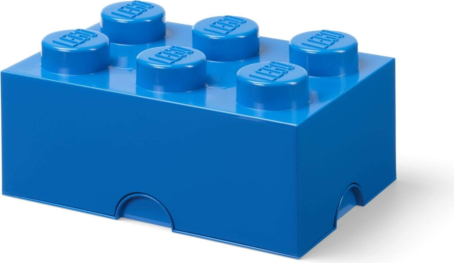 LEGO Brick 6 opbergbox blauw