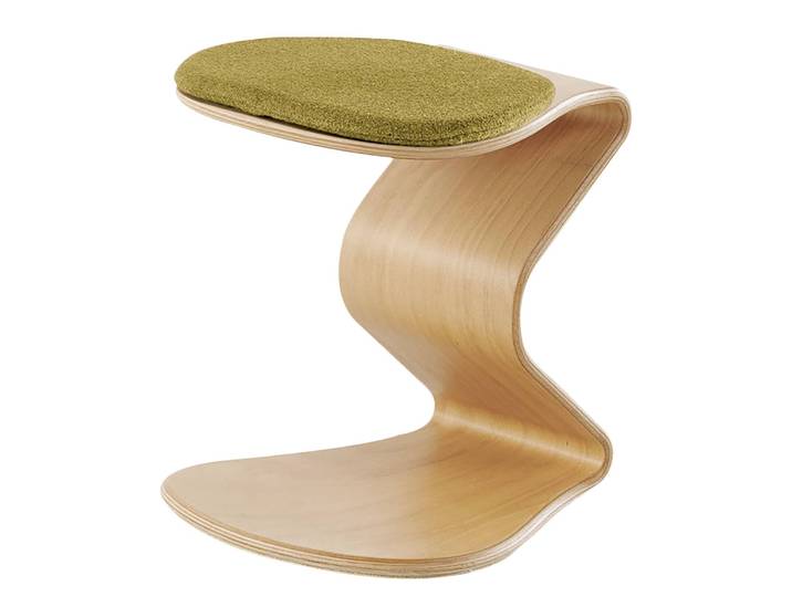 Tabouret myERCOLINO 30 x 36 x 33cm Jaune/Jaune olive