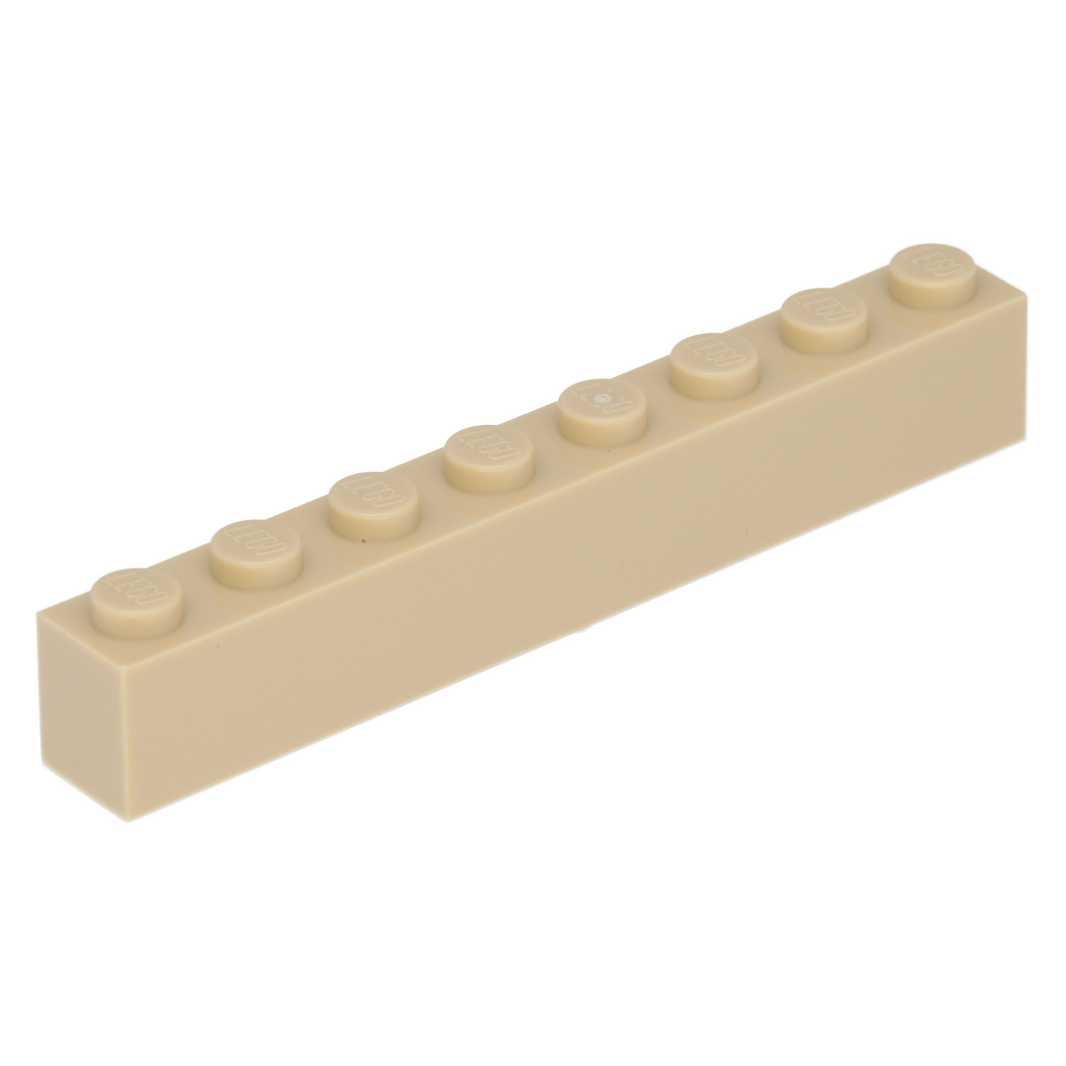 Lego 10 stuks basisstenen 1x8 beige