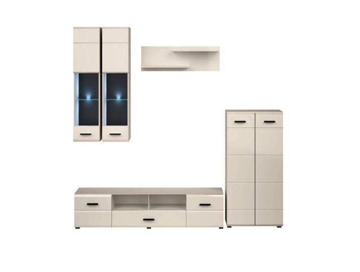 Ensemble meubles tv cachemire avec éclairage led intégré