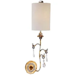 Elstead Lighting, Deckenleuchte, Tivoli Wandleuchte E27 Gold und Creme Patina (E27)