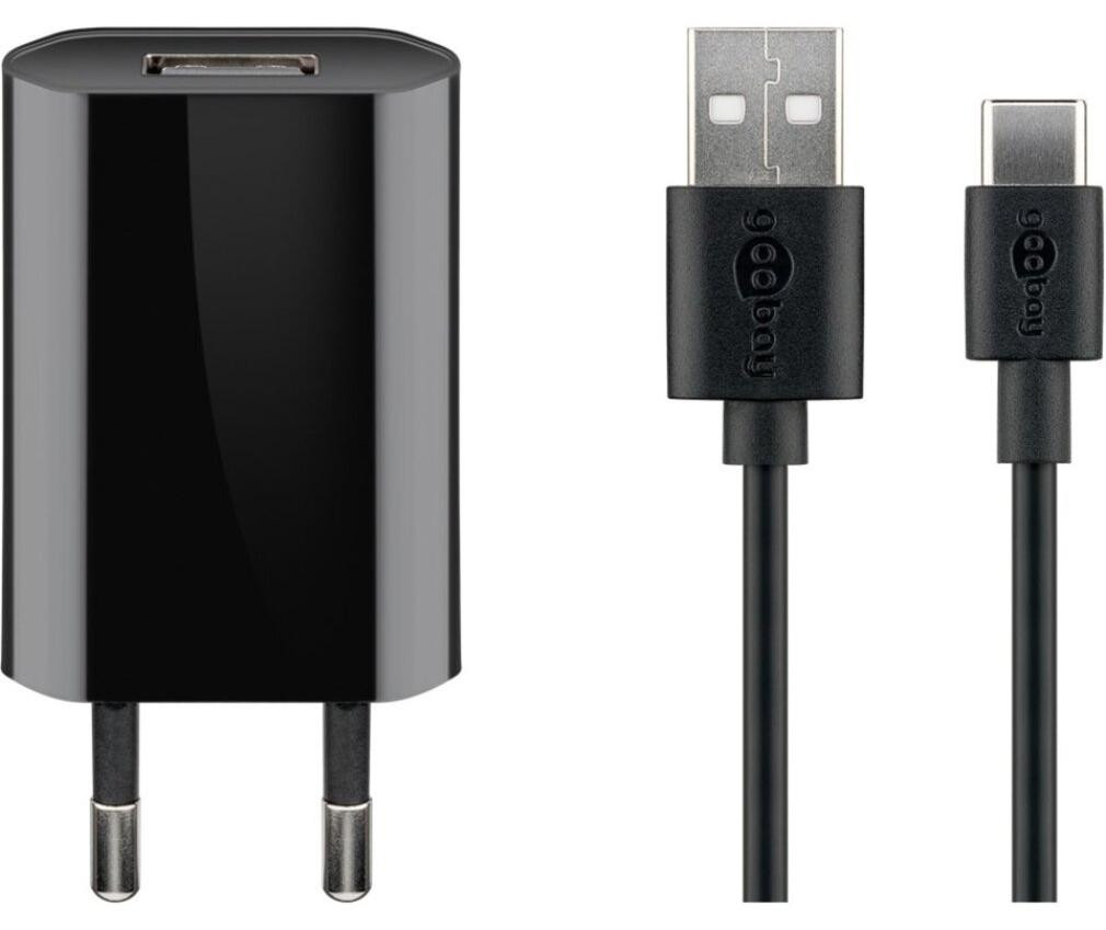 Goobay 45293 USB-C laadset 5 W, zwart, 1 meter