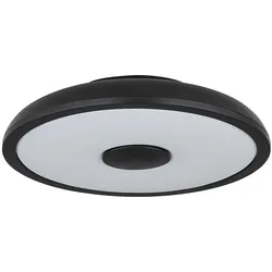 Deckenlampe mit Bluetooth Lautsprecher Deckenleuchte mit Farbwechsel dimmbare Lampe mit Fernbedienung, Sternen-Effekt, 1x LED 18W RGB 3W 3000-6500K, D 28 cm