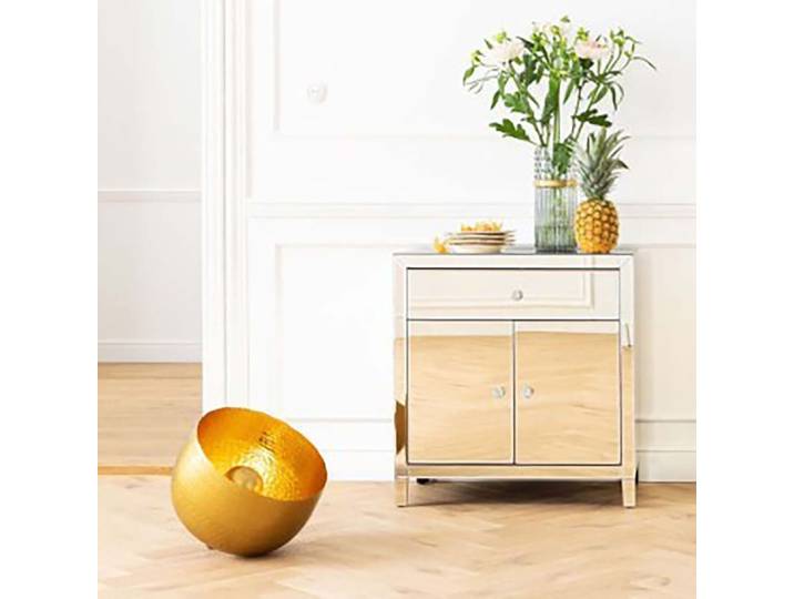 Lampe en acier doré d28