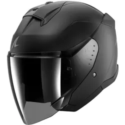 Shark, Motorradhelm, Jet motorhelm SKWAL Jet DARK SHADOW Mat Black KMA, M (M, 57 - 58 cm)